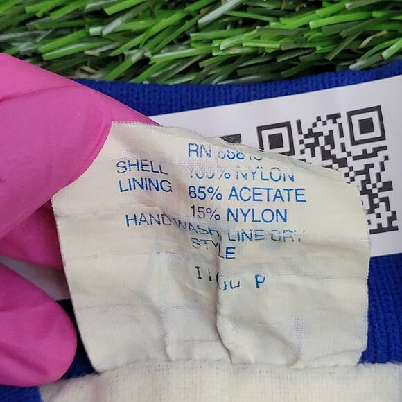 Vintage 90s Sussex-Wantage Jacket M 23x24 Blue Softball Baggy Boxy - Picture 6 of 15